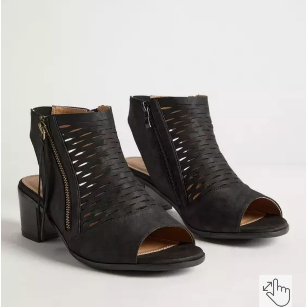 Perforated Back Strap Heel (WW) From Torrid - Picture 1 of 11